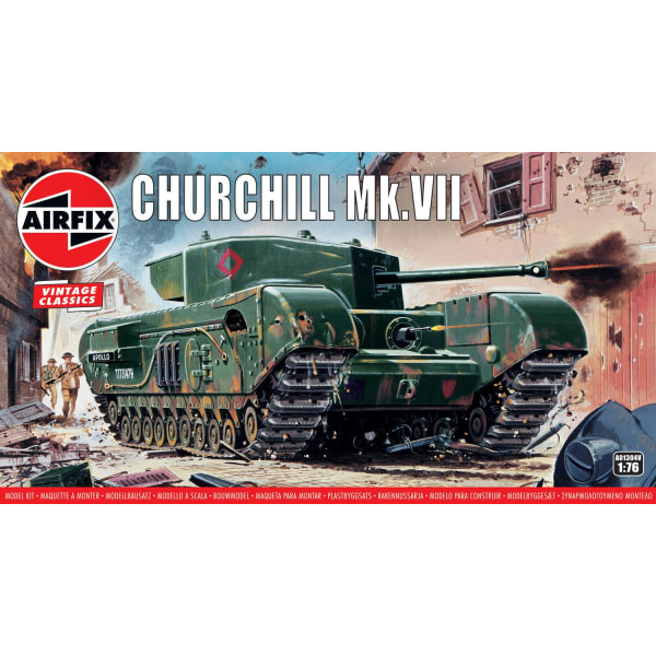Airfix Churchill Mk.VII 1:76 Modellbyggsats multifärg