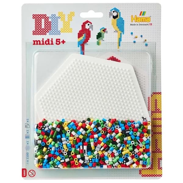 Hama Midi Set Papegojor 1100st multifärg