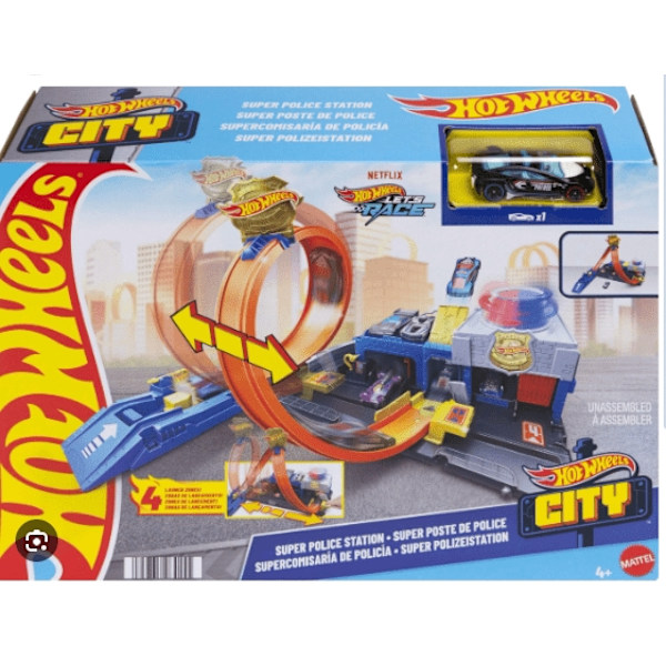 Hot Wheels City Mega Loop Garage multifärg