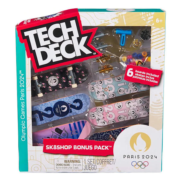 Tech Deck SK8SHOP Bonus pack Paris 2024 Olympic Theme multifärg
