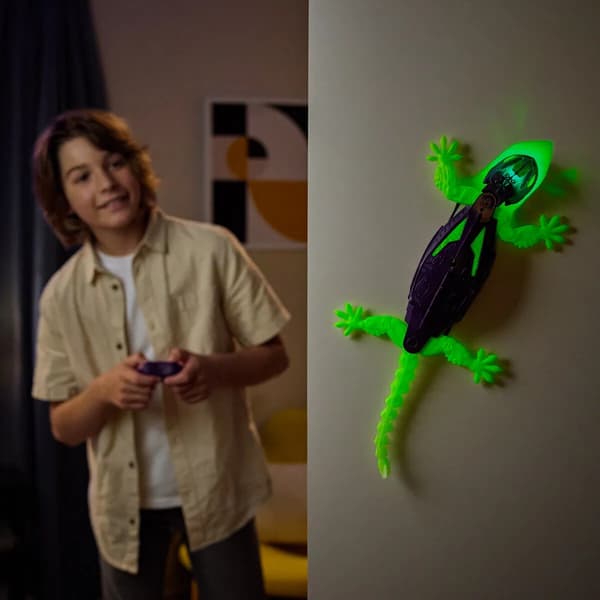Hex Bots Wall Crawler Glowing Gecko Radiostyrd multifärg