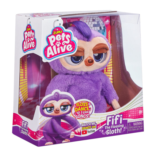 PetsAlive Fifi The Flossing Sloth multifärg