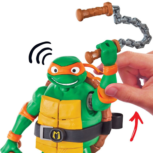 Turtles Mutant Mayhem Figur med ljud Michelangelo