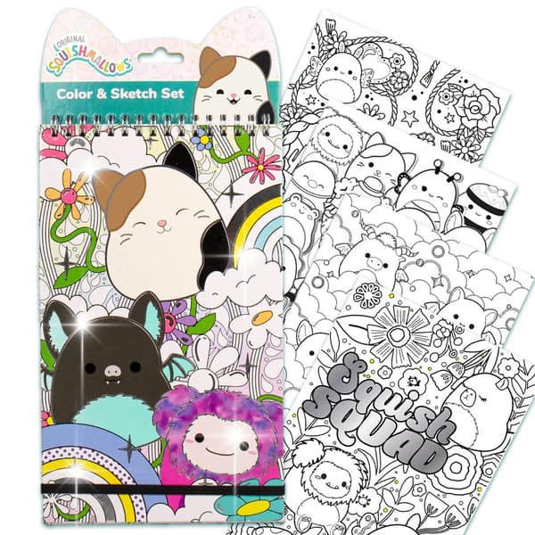 Squishmallows Color And Sketch Book