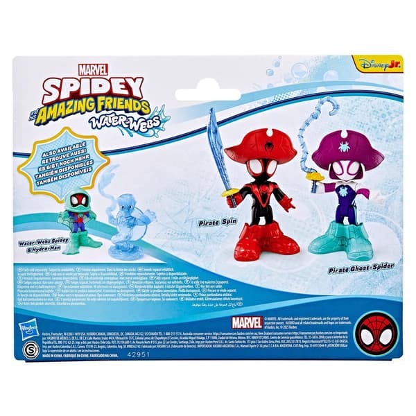 Spidey Amazing Friends Figurer Pirate Ghost-Spider & Pirate Spin multifärg