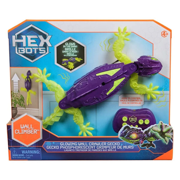Hex Bots Wall Crawler Glowing Gecko Radiostyrd multifärg