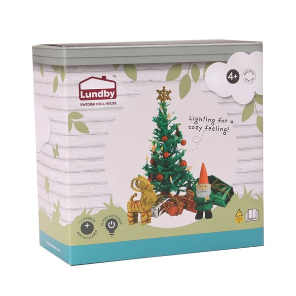 Lundby Julgransset med ljus multifärg