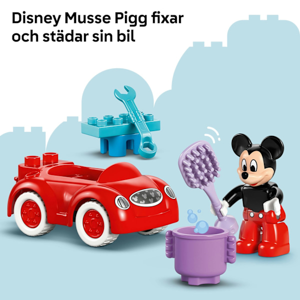 LEGO® DUPLO® Disney Musse Piggs klubbhus och bil 10454 multifärg