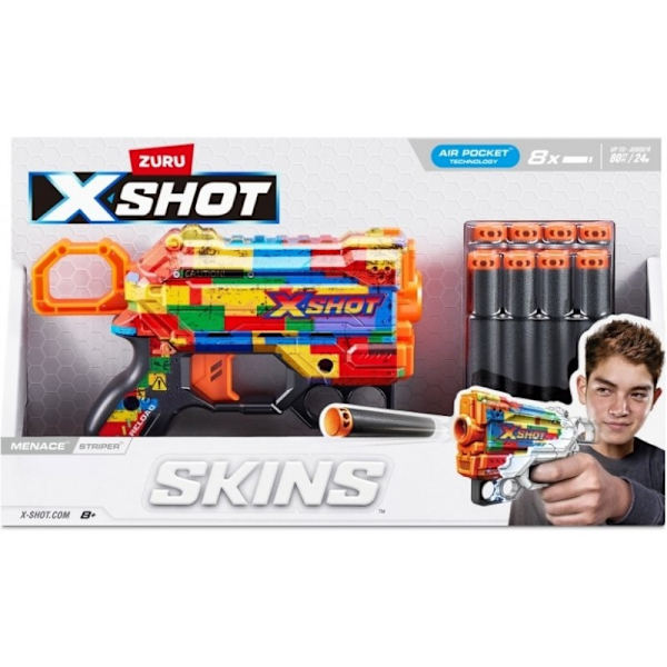 X-shot Skins Menace Blaster Striper multifärg