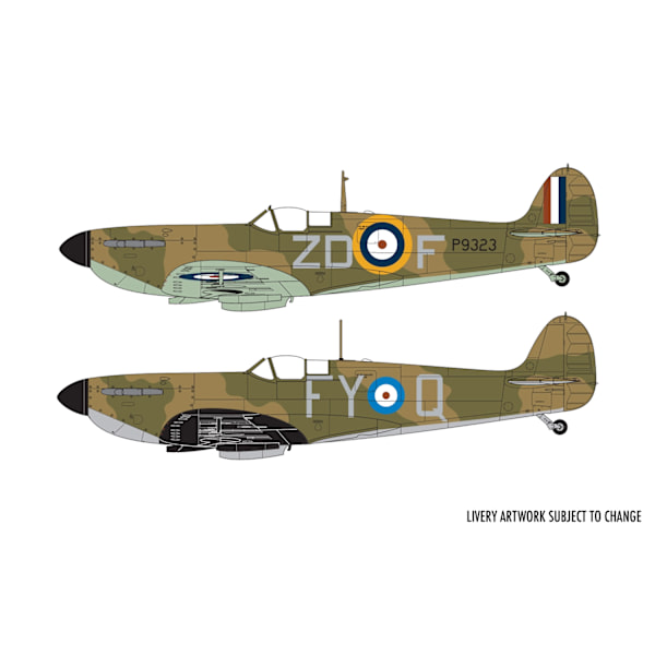 Airfix Supermarine Spitfire Mk.1a 1:48 Modellbyggsats multifärg