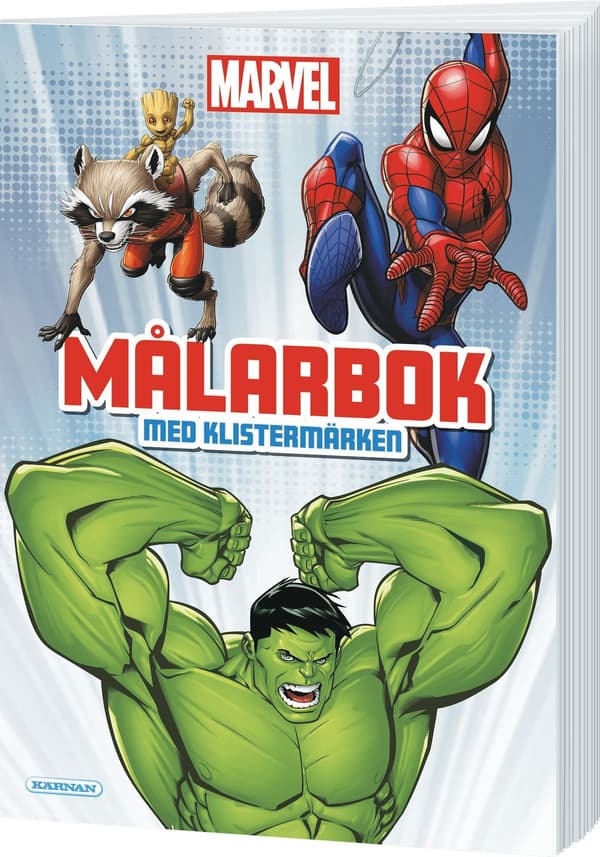 Marvel Målarbok med klistermärken Kärnan multifärg