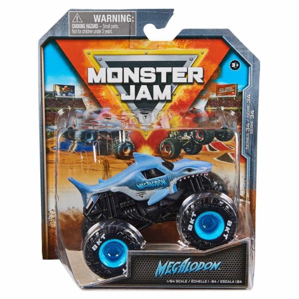 Monster Jam 1:64 Series 34 Megalodon multifärg
