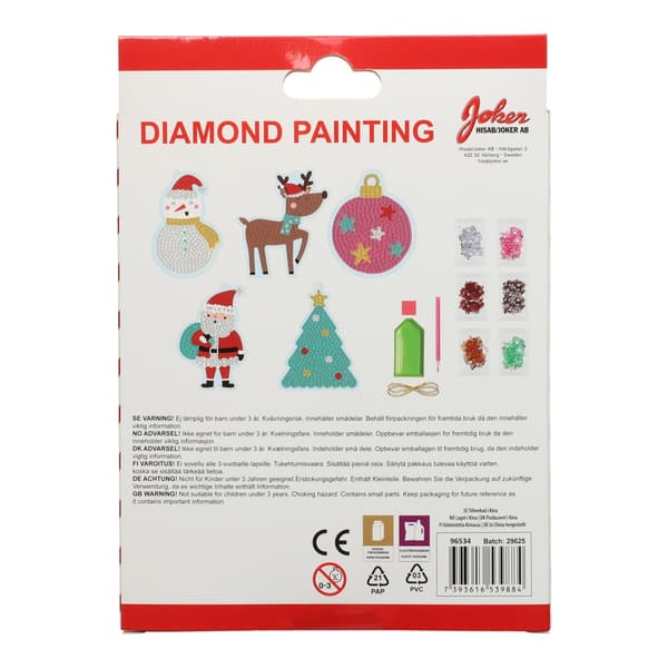 Diamond Painting Christmas Julpyssel multifärg