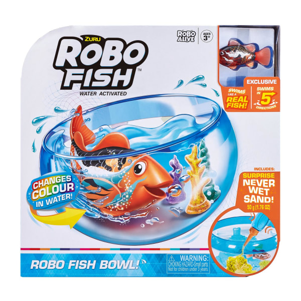 RoboAlive Robo Fish Fiskskål Orange multifärg