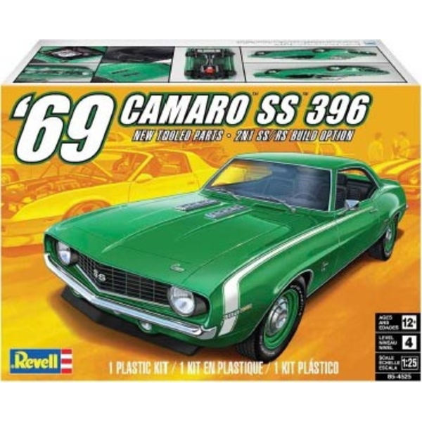 Revell 1969 Camaro SS 396 1:25 Modellbyggsats multifärg