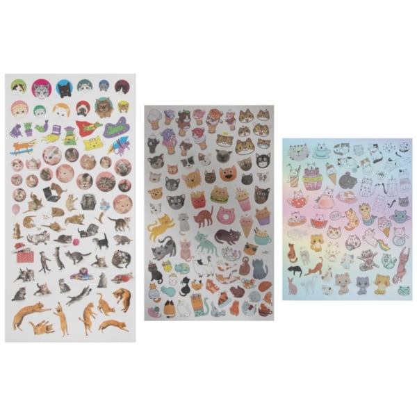 Sticker Set 200+ Katt multifärg