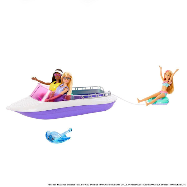 Barbie Båt med två dockor multifärg
