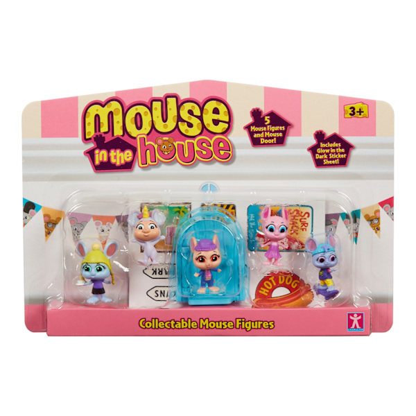 Mouse in the house 5-pack Musfigurer Skateboard MultiColor Skateboard