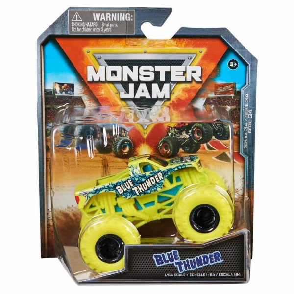 Monster Jam 1:64 Series 34 Blue Thunder multifärg