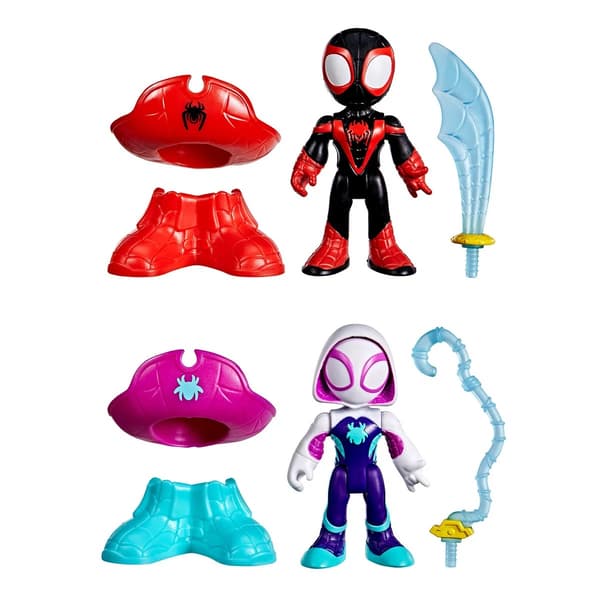 Spidey Amazing Friends Figurer Pirate Ghost-Spider & Pirate Spin multifärg