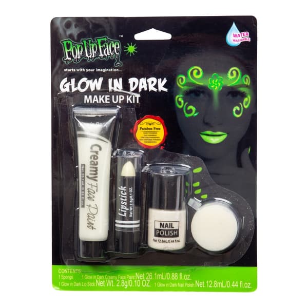 Självlysande Make Up Kit Ansiktsfärger multifärg