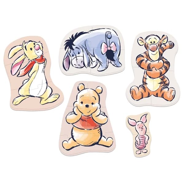 Educa Baby Nalle Puh Pussel 2-5 bitar 5-pack multifärg