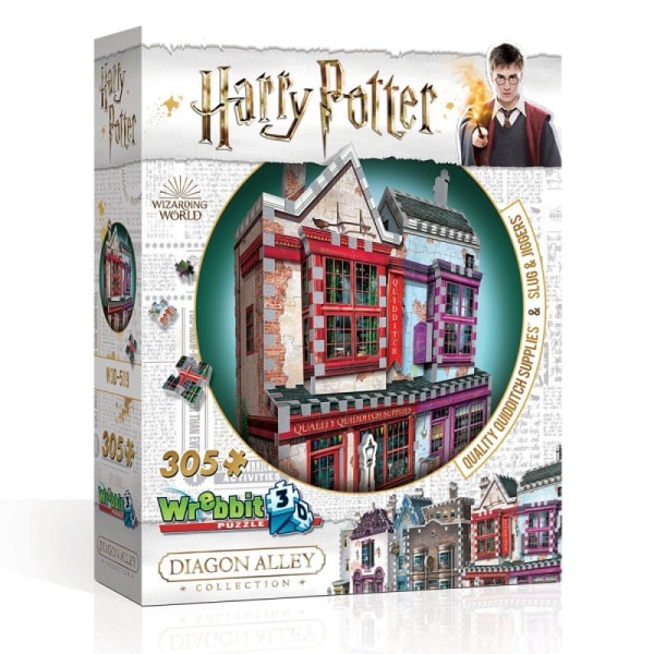 Harry Potter 3D Pussel Quality Quidditch Supplies & Slug&Jiggers 305 bitar multifärg