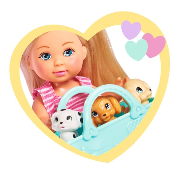 Evi Love Hundlekplats med docka multifärg