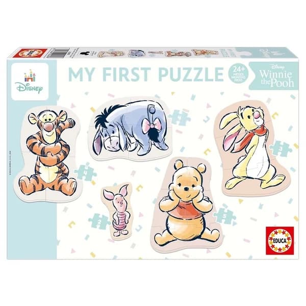 Educa Baby Nalle Puh Pussel 2-5 bitar 5-pack multifärg