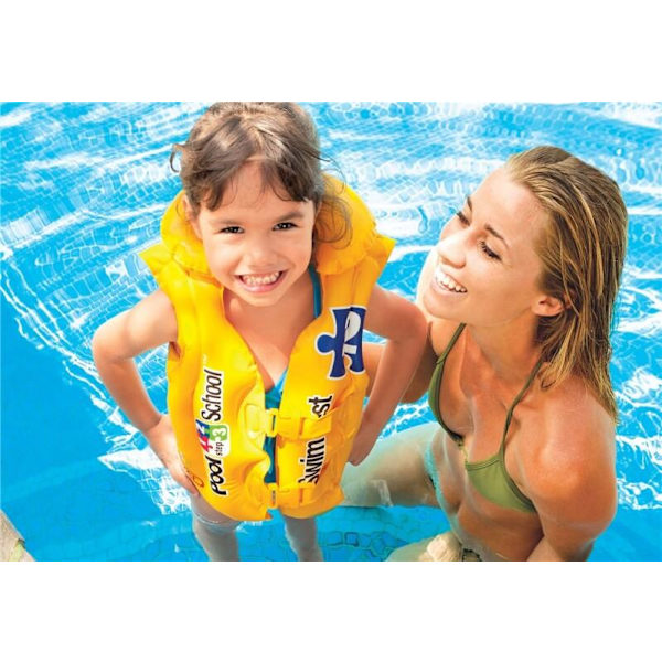 INTEX Deluxe Simväst Pool School Gul