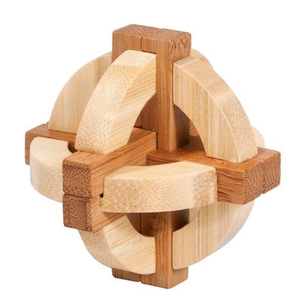 IQ-test Bambu 3D-pussel i metallask Dubbel skiva multifärg