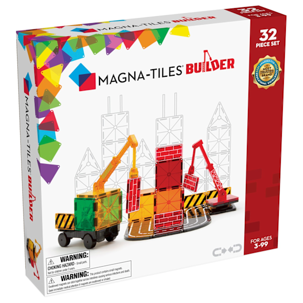 Magna-Tiles Builder Byggarbetsplats 32 delar multifärg