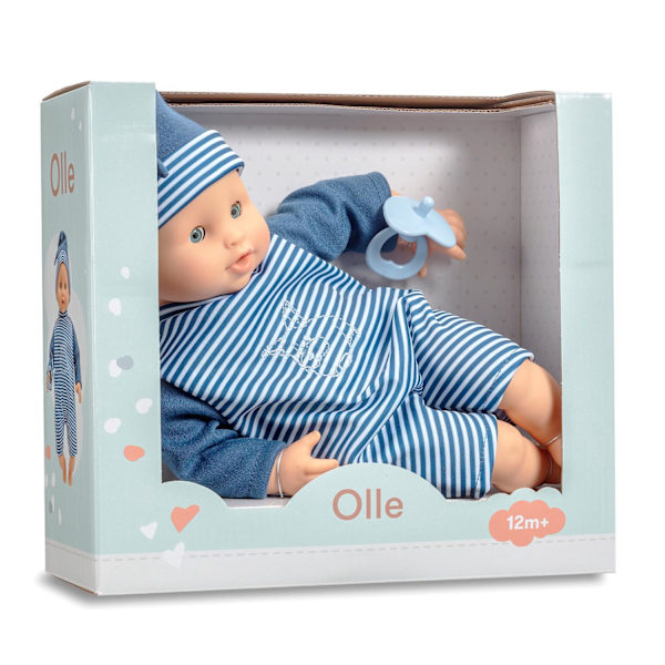 Olle Mjukstoppad Babydocka 30cm multifärg