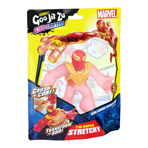 Goo Jit Zu Marvel Goo Shifters Hero Pack Iron Armor Spiderman multifärg