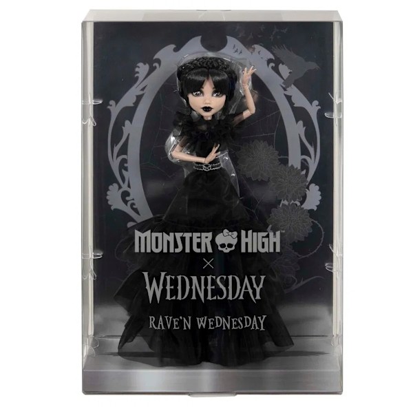 Monster High x Wednesday Rave'n Wednesday multifärg