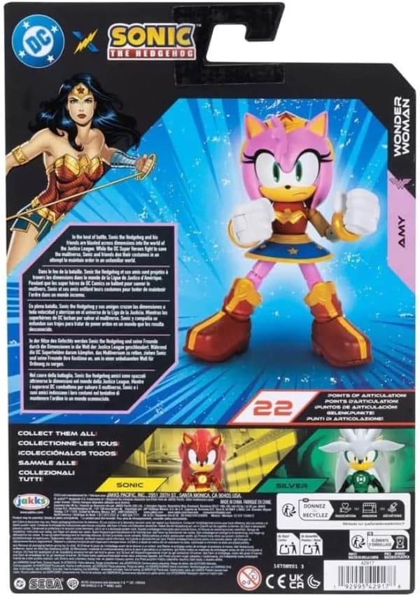DC X Sonic Figur Amy/Wonder Woman multifärg