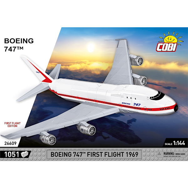 Cobi Boeing 747 First Flight 1969 1:144 26609 multifärg