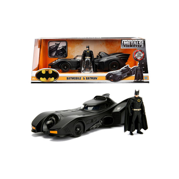 Batman Batmobile med figur Metall 1:24 multifärg