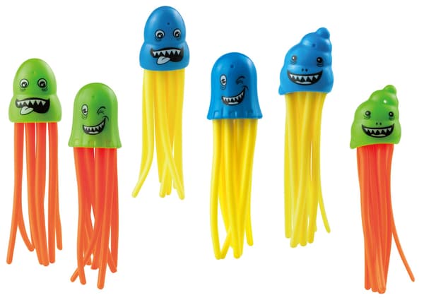Dykbläckfiskar 6-pack multifärg