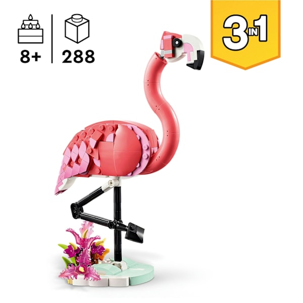 LEGO® Creator 3in1 Vilda djur: Rosa flamingo 31170 multifärg