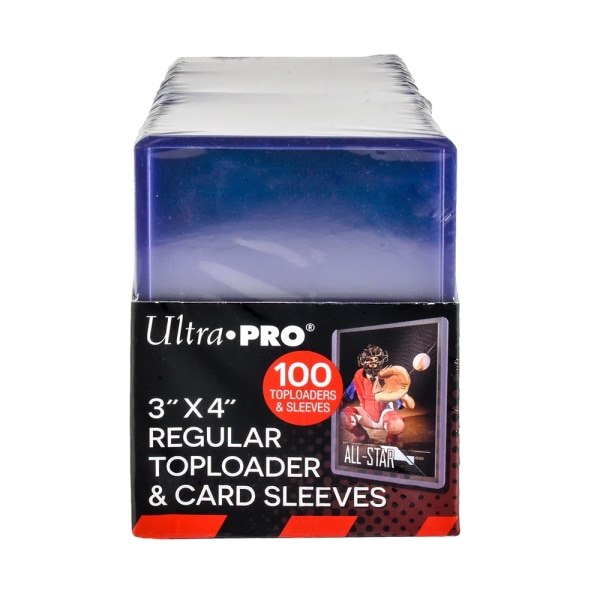 Ultra Pro 100 Toploader & Card Sleeves 3x4" Transparent