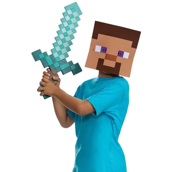 Minecraft Sword & Mask Set Steve multifärg