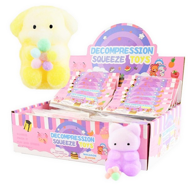 Squishy Puppy 9cm Rosa Rosa