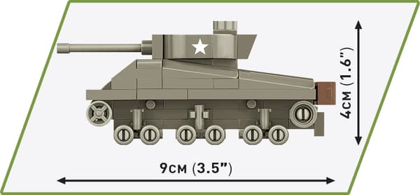 Cobi M4A3 Sherman 1:72 3089 multifärg