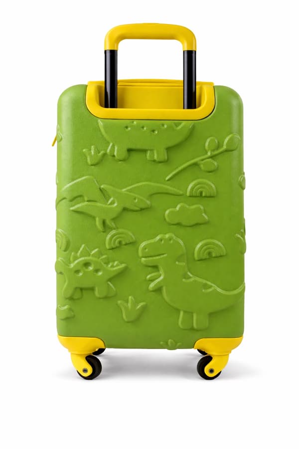 Resväska Barn 28l Grön Dino