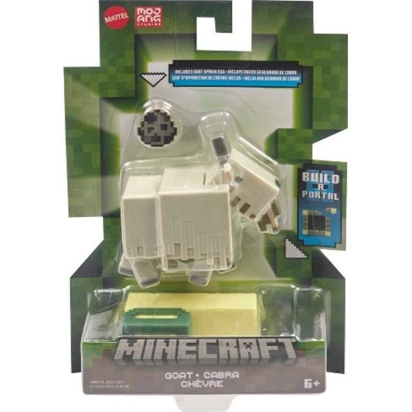 Minecraft Goat med Goat spawn egg multifärg