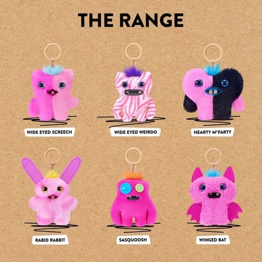 Fuggler Baby Pinkles Keyring Rabid Rabbit multifärg