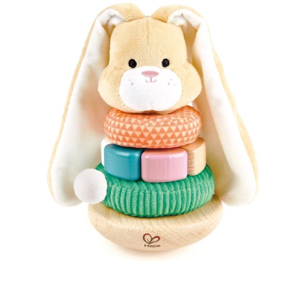 Hape Bunny Stacker Plocktorn multifärg