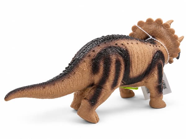 Dinosaurie med ljud 40cm Triceratops multifärg
