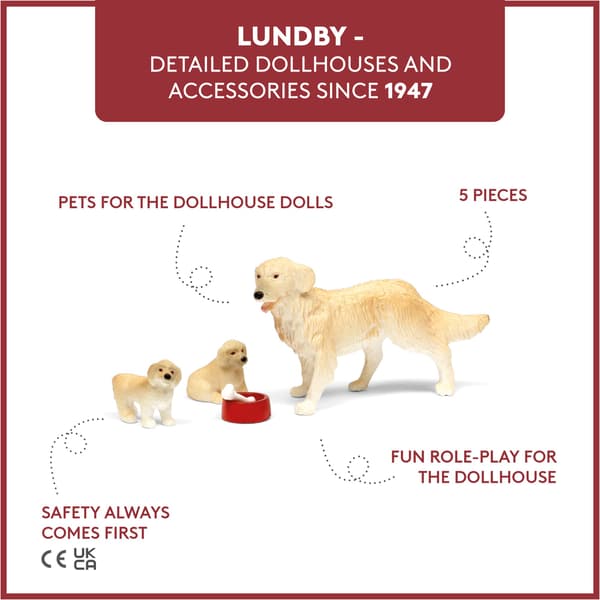 Lundby Hundfamilj multifärg